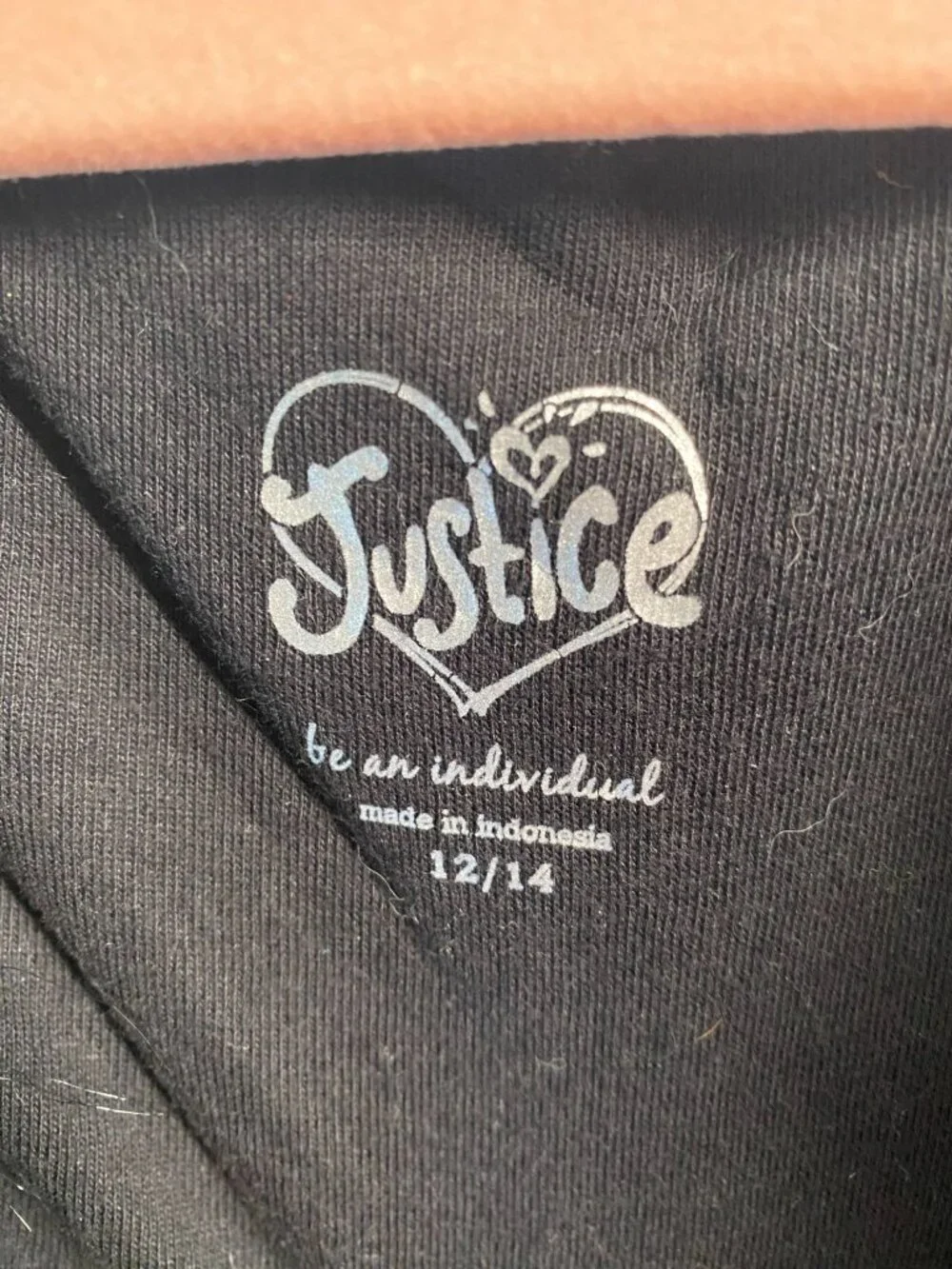 Justice Girls Black Faux Fur Vest Size 12/14 Modacrylic Polyester Blend